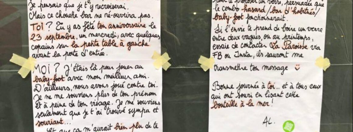 Bienvenue Chez Clément – Afterwork Europe 2 : Cette femme lance un appel à son crush sur la devanture d&rsquo;un bar (PHOTO)