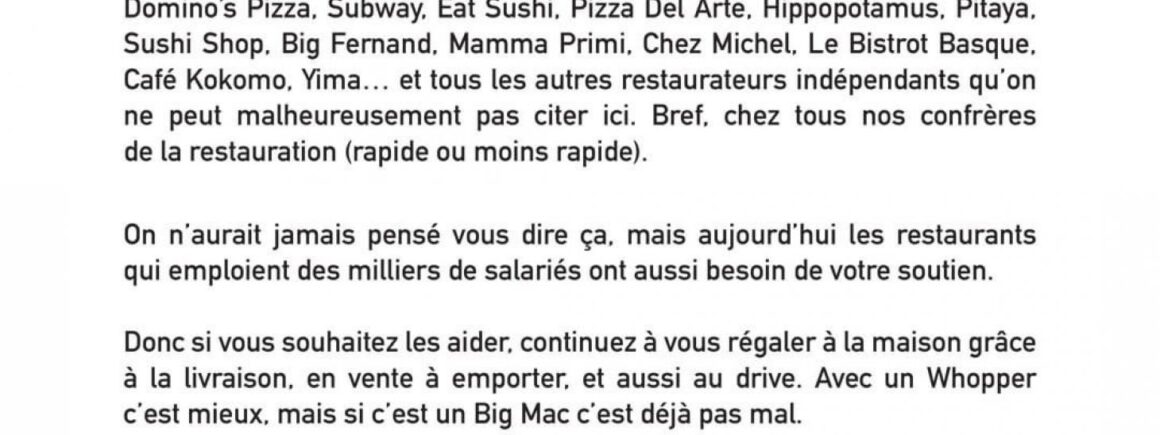 Bienvenue Chez Clément – Afterwork Europe 2 : Pourquoi Burger King appelle à commander chez McDo ?