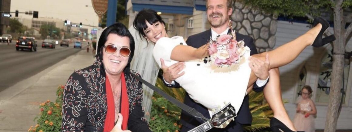 Lily Allen se marie avec David Harbour (Stranger Things) à Las Vegas (PHOTOS)
