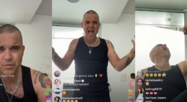 Live Réseaux Sociaux : Robbie Williams offre une session karaoké à ses fans (VIDEO)