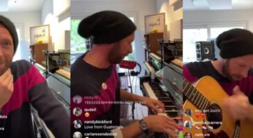 Live Réseaux Sociaux : Chris Martin reprend les tubes de Coldplay sur Instagram (VIDEO)