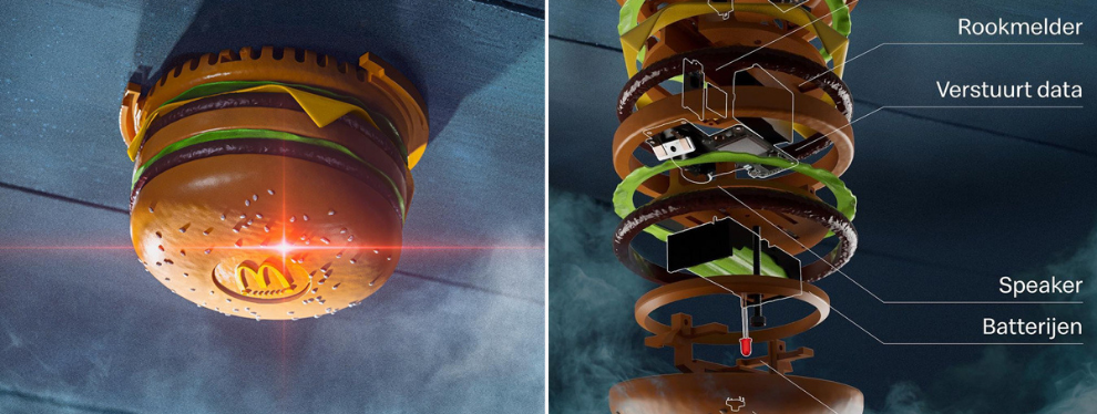 Bienvenue Chez Clément – Afterwork Europe 2 Mcdo lance un détecteur de fumée « hamburger » qui déclenche une commande si vous foirez votre repas