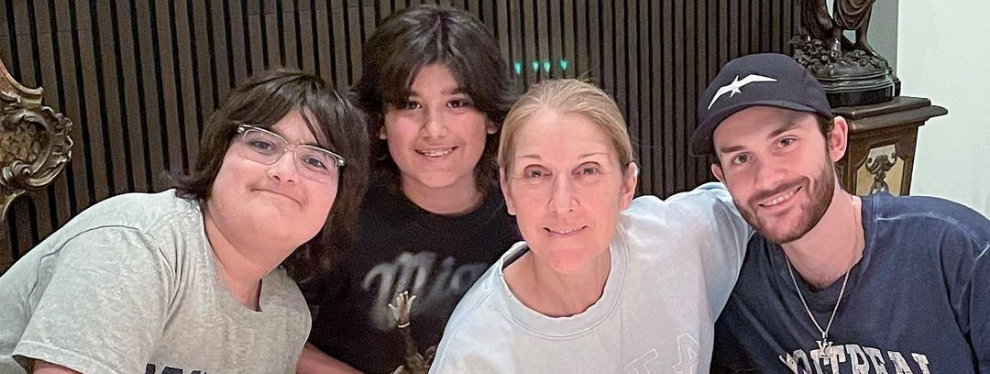 Céline Dion poste une photo d’elle entourée de ses fils sur Instagram