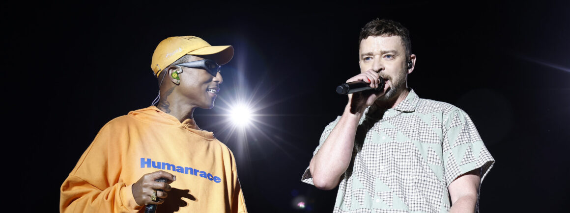 Justin Timberlake rejoint Pharrell Williams sur la scène d’un festival américain (VIDEO)