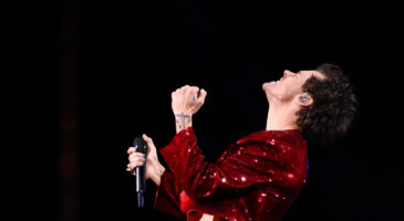 Harry styles reçoit un projectile