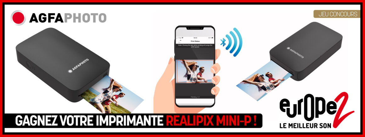 Europe 2 vous offre votre imprimante MINI-P AGFA !