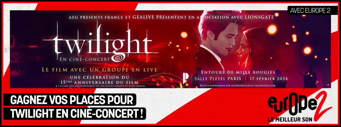 Twilight – chapitre 1 : Fascination en ciné-concert avec Europe 2, gagnez vos places !