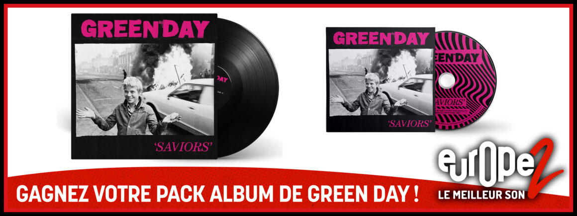 Green Day : Gagnez vos packs CD + Vinyles de Saviors avec Europe 2