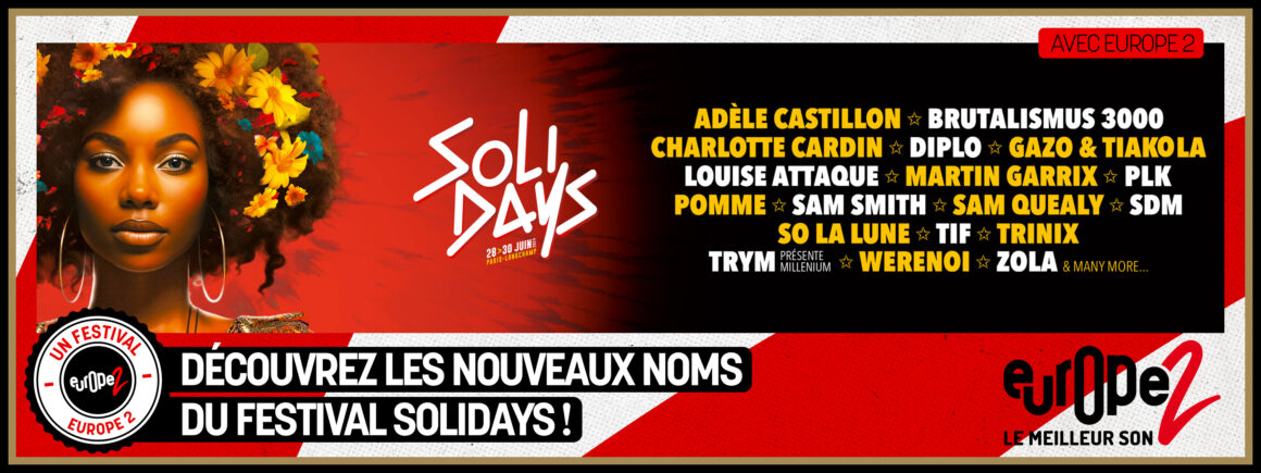 Solidays 2024 : La programmation s’étoffe !