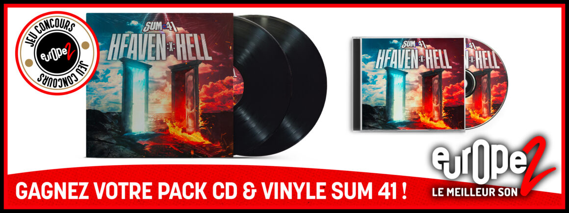 Gagnez votre pack album (CD + Vinyle) Heaven x Hell de Sum 41 !