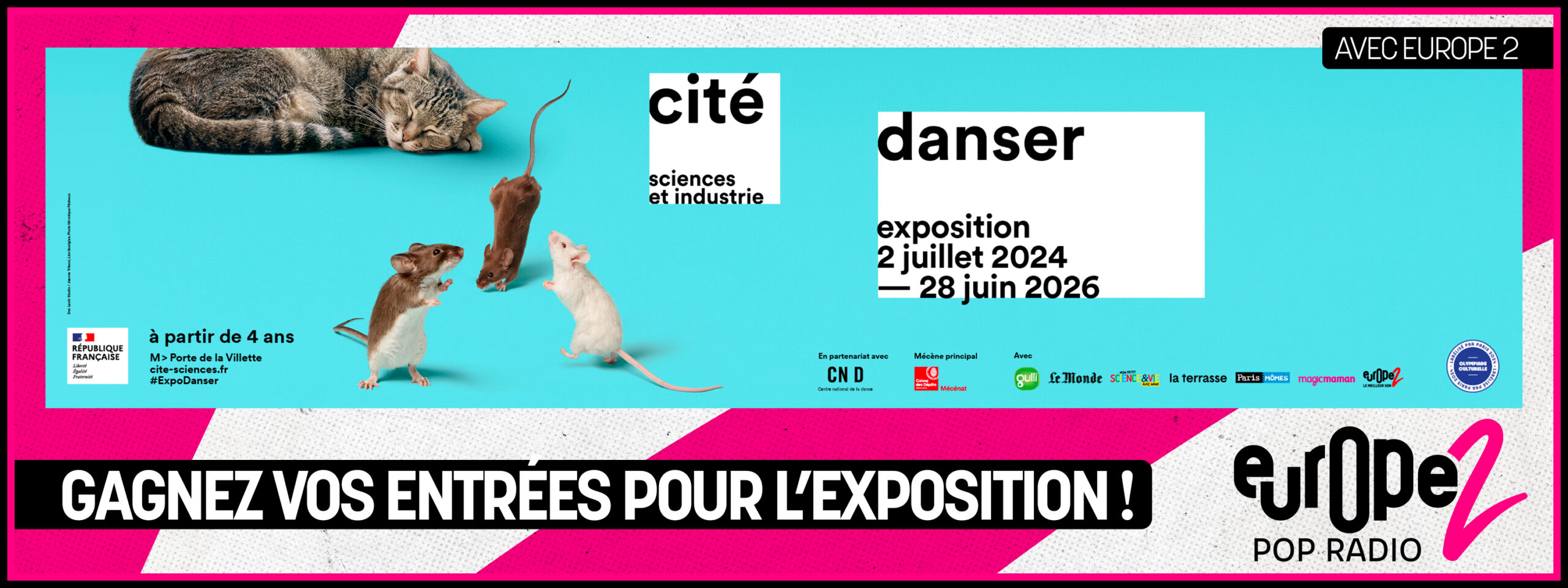 Europe 2 partenaire de l'Expo Danser, gagnez vos places