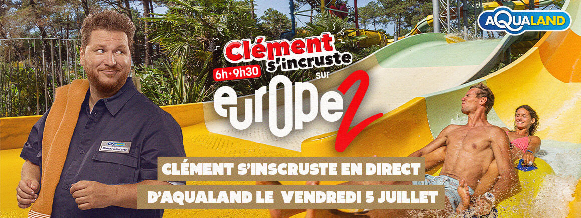 Clément s’incruste en direct d’Aqualand Arcachon le 5 juillet, revivez l’émission !