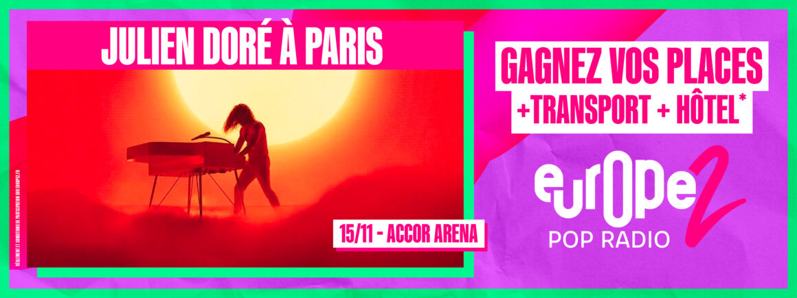 Avec Europe 2, gagnez Julien Doré en concert à Paris !