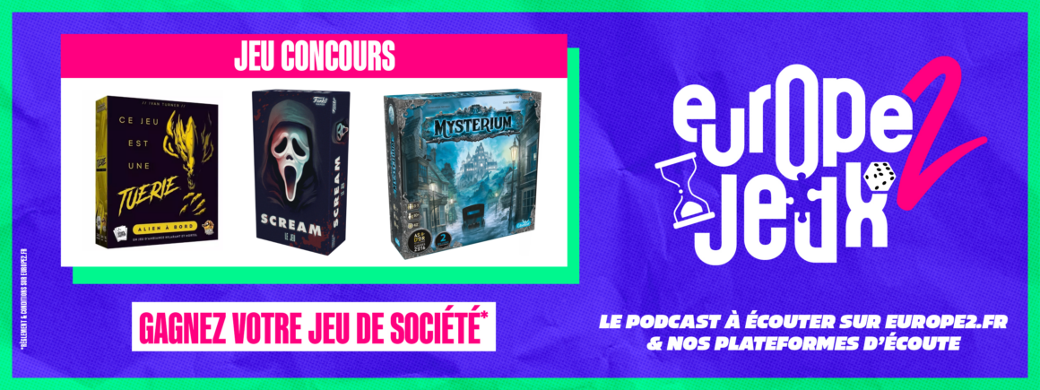 Écoutez le podcast Europe 2 Jeux et gagnez vos jeux de société sur le thème d&rsquo;Halloween !
