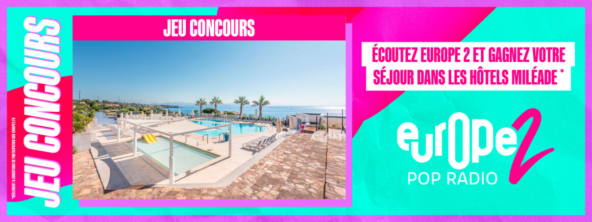 Écoutez Cauet sur Europe 2 et remportez un séjour pour dans les Villages Clubs et Hôtels Miléade !