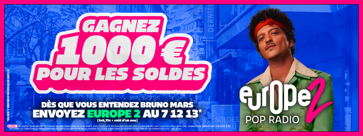 Ecoutez Europe 2 et gagnez 1000 euros cash !