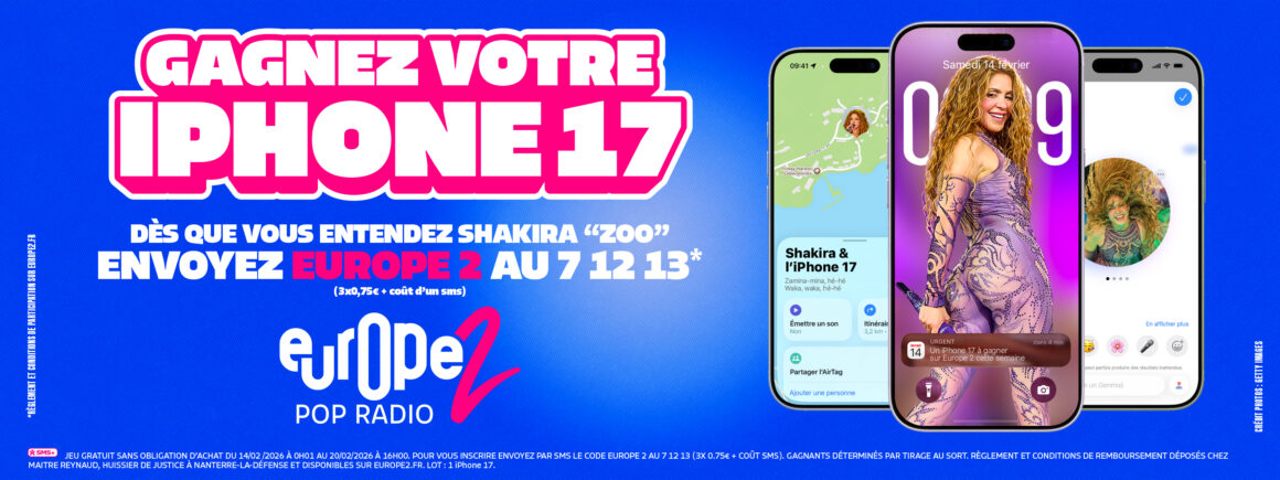 Europe 2 vous offre votre iPhone 17 !