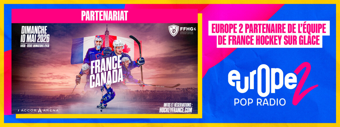 Europe 2 partenaire de l&rsquo;équipe de France de Hockey sur Glace !