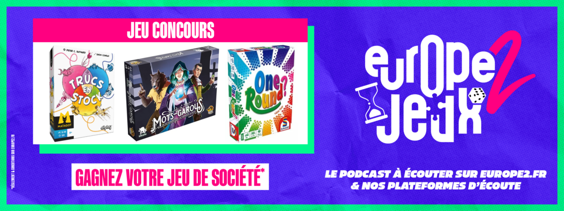 Écoutez le podcast Europe 2 Jeux et gagnez vos boites de jeux d&rsquo;associations d&rsquo;idées !